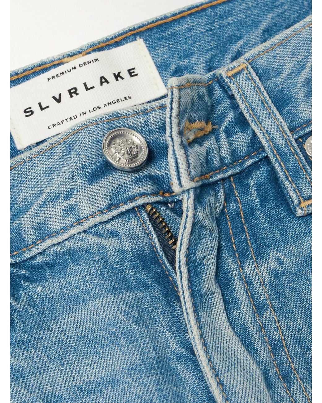 SLVRLAKE Denim Blue Fitted Jeans