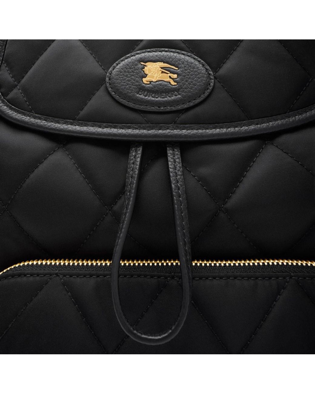 Burberry Black Horseshoe Backpack