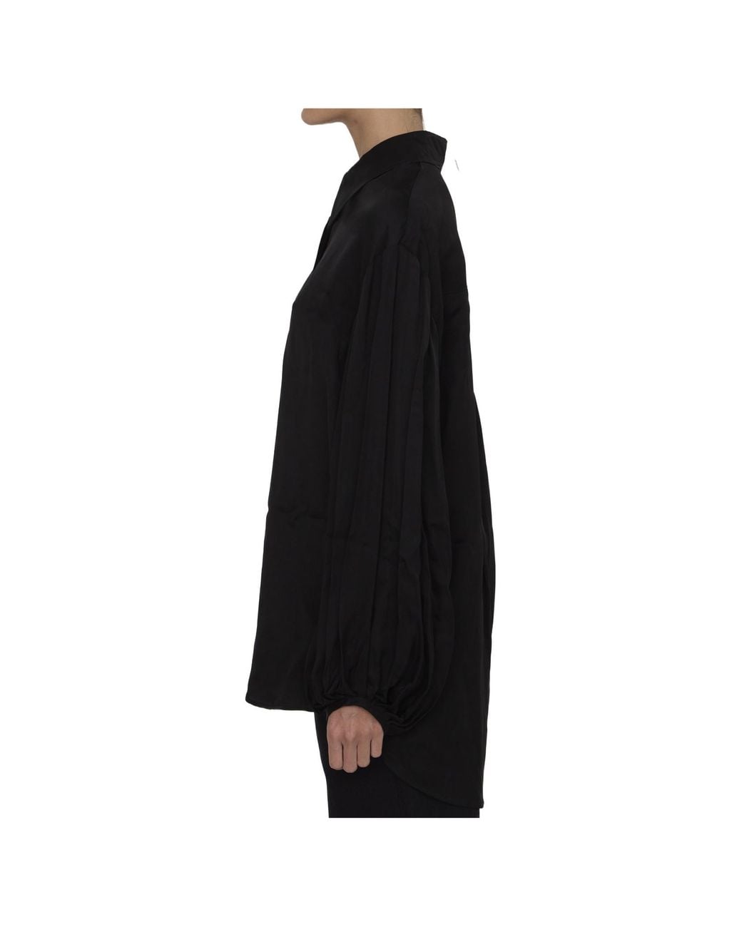 Khaite Black The Bam Long Sleeved Shirt