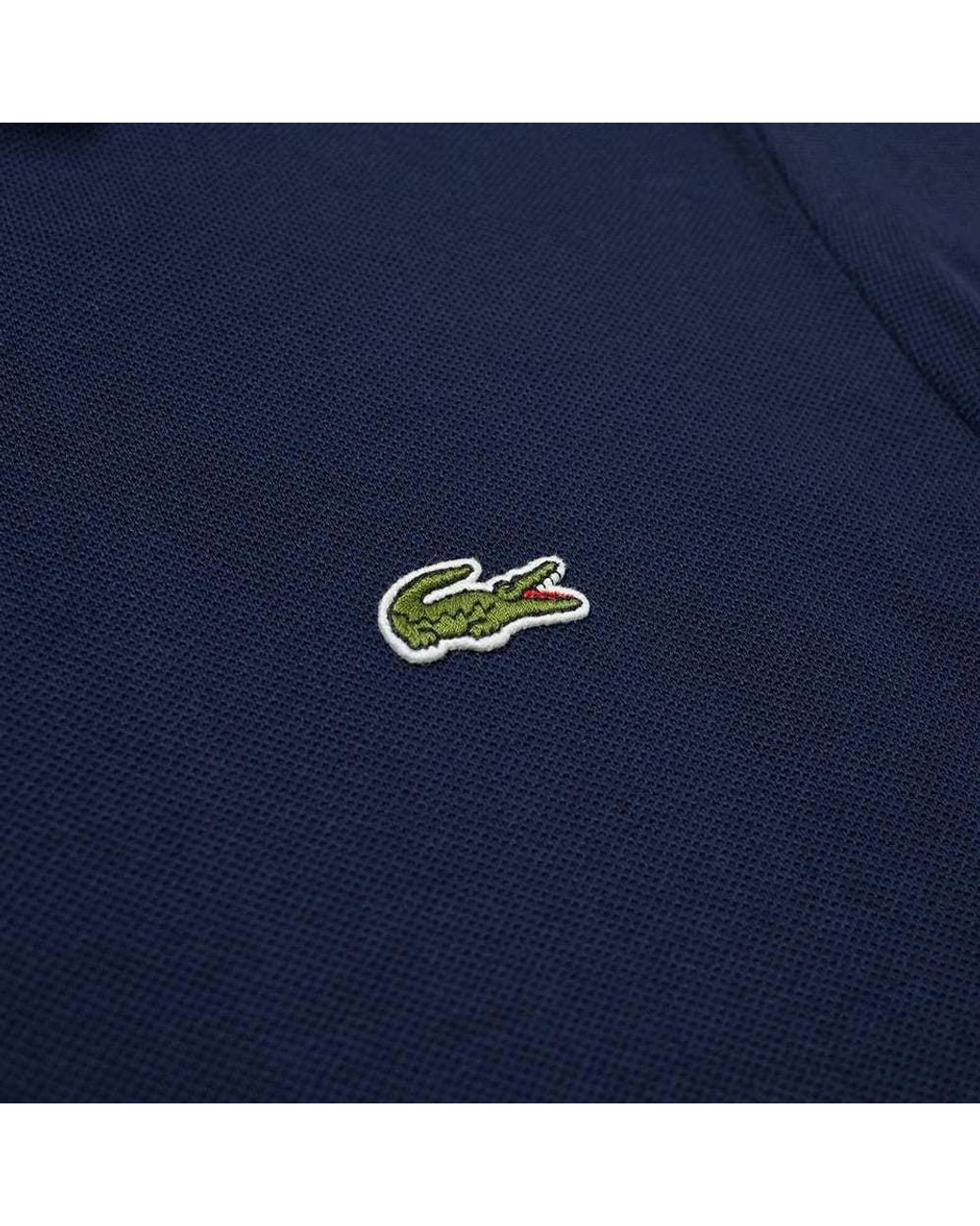 Lacoste Blue Logo Patch Polo Shirt for men