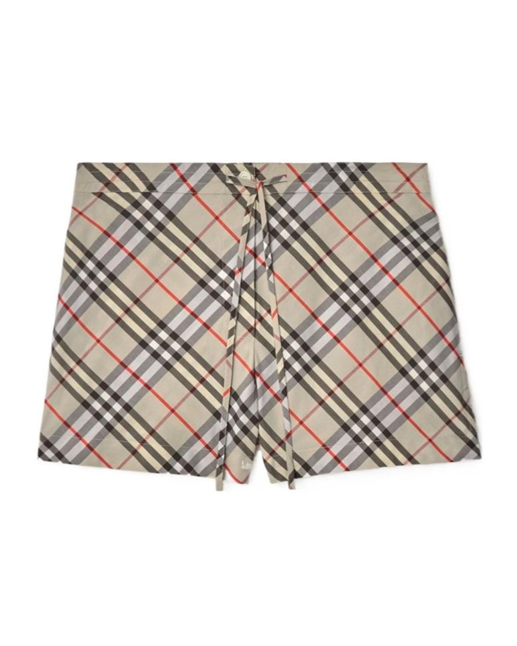 Burberry Multicolor Checked Drawstring Pyjama Shorts