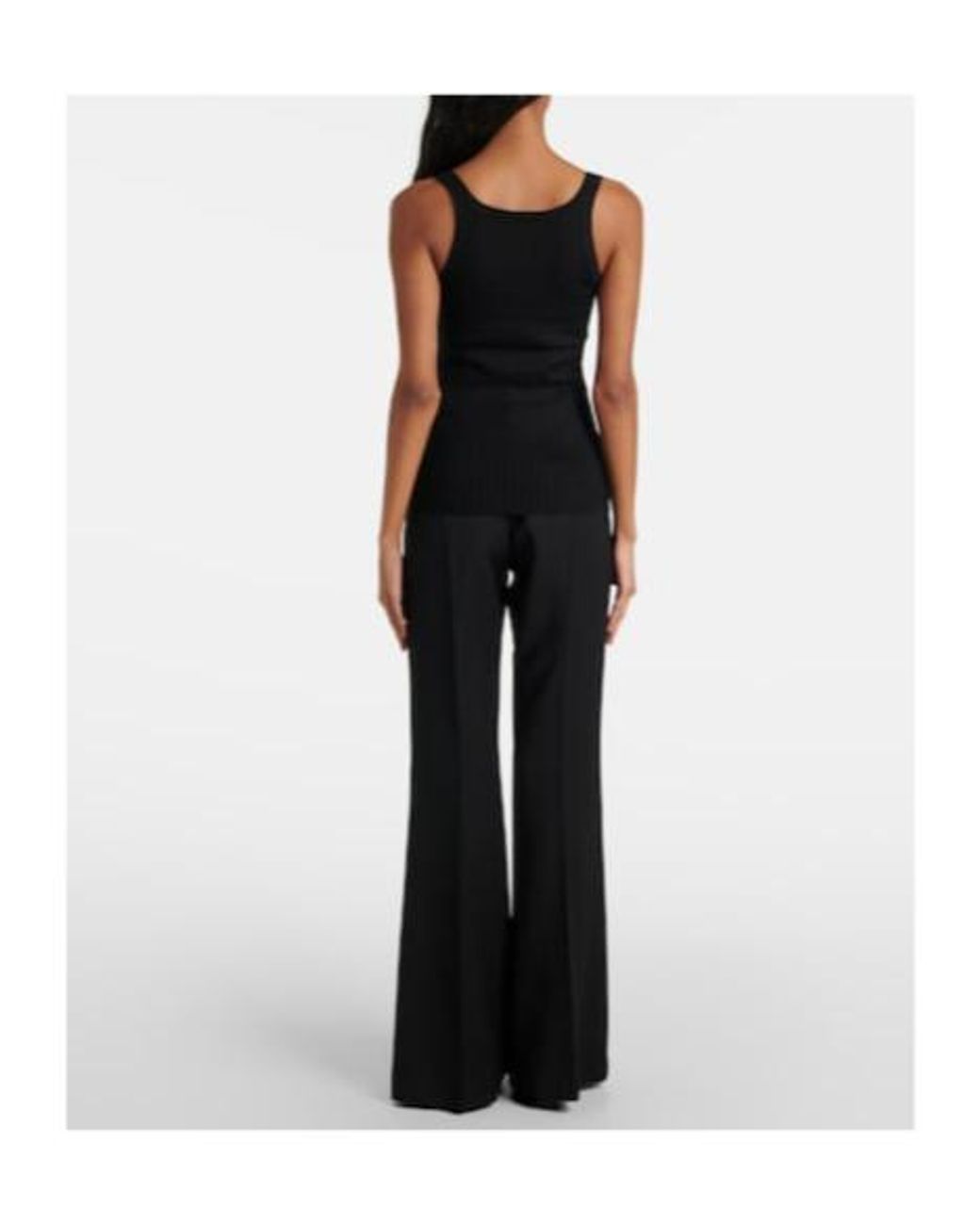 Gabriela Hearst Black Nevin Cashmere And Silk Tank Top