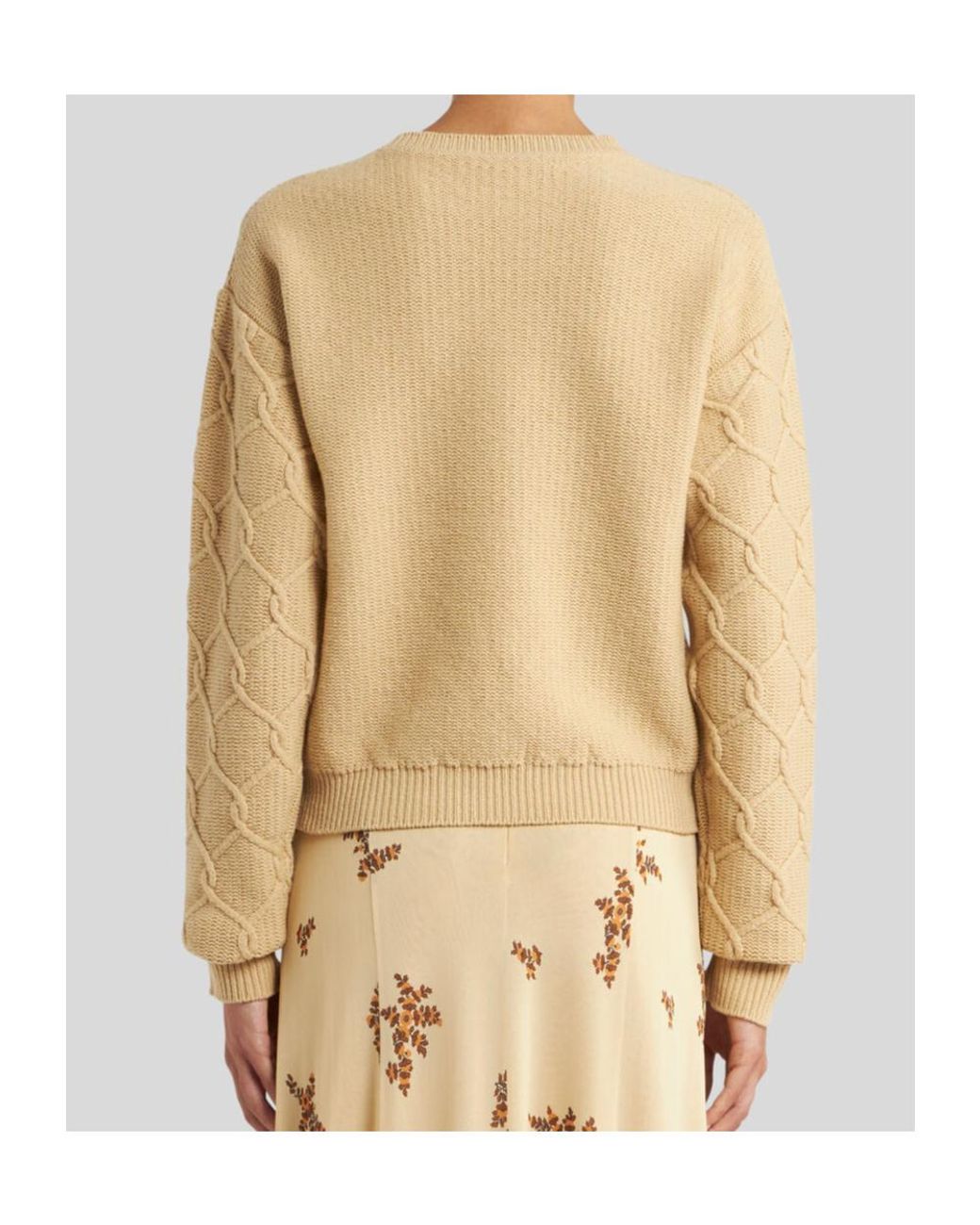 Etro White Embroidered Crewneck Jumper