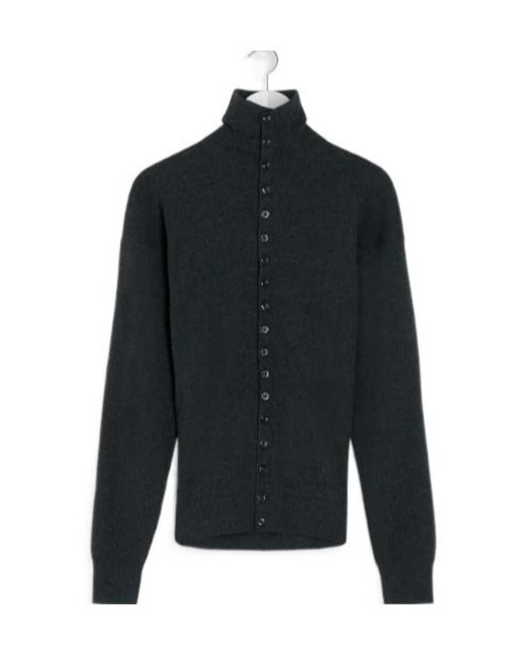 Lemaire Black Buttoned Fitted Cardigan