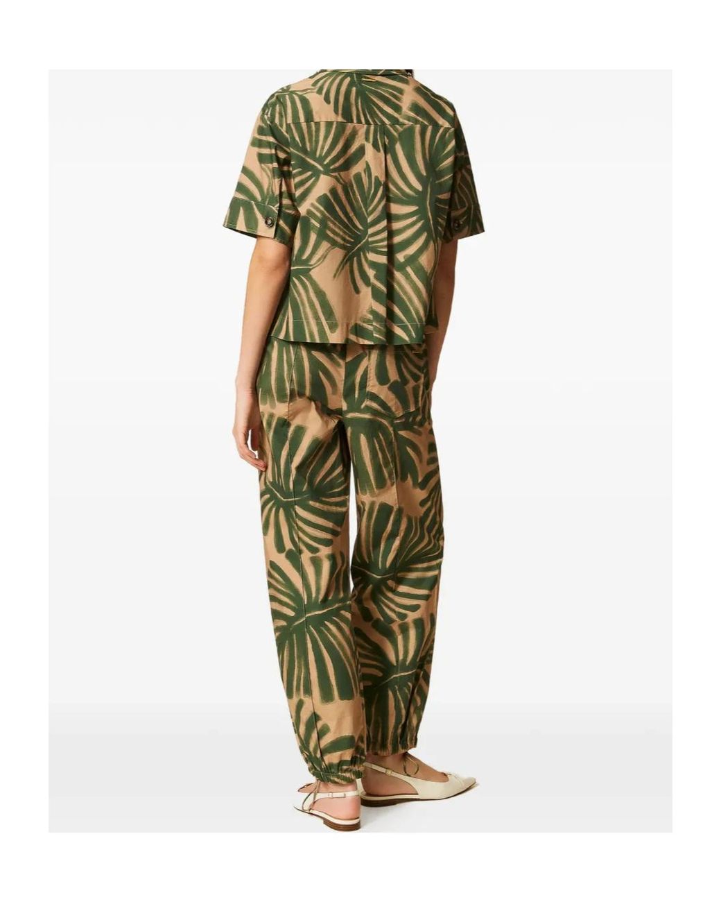 Twinset Green Printed Joggers