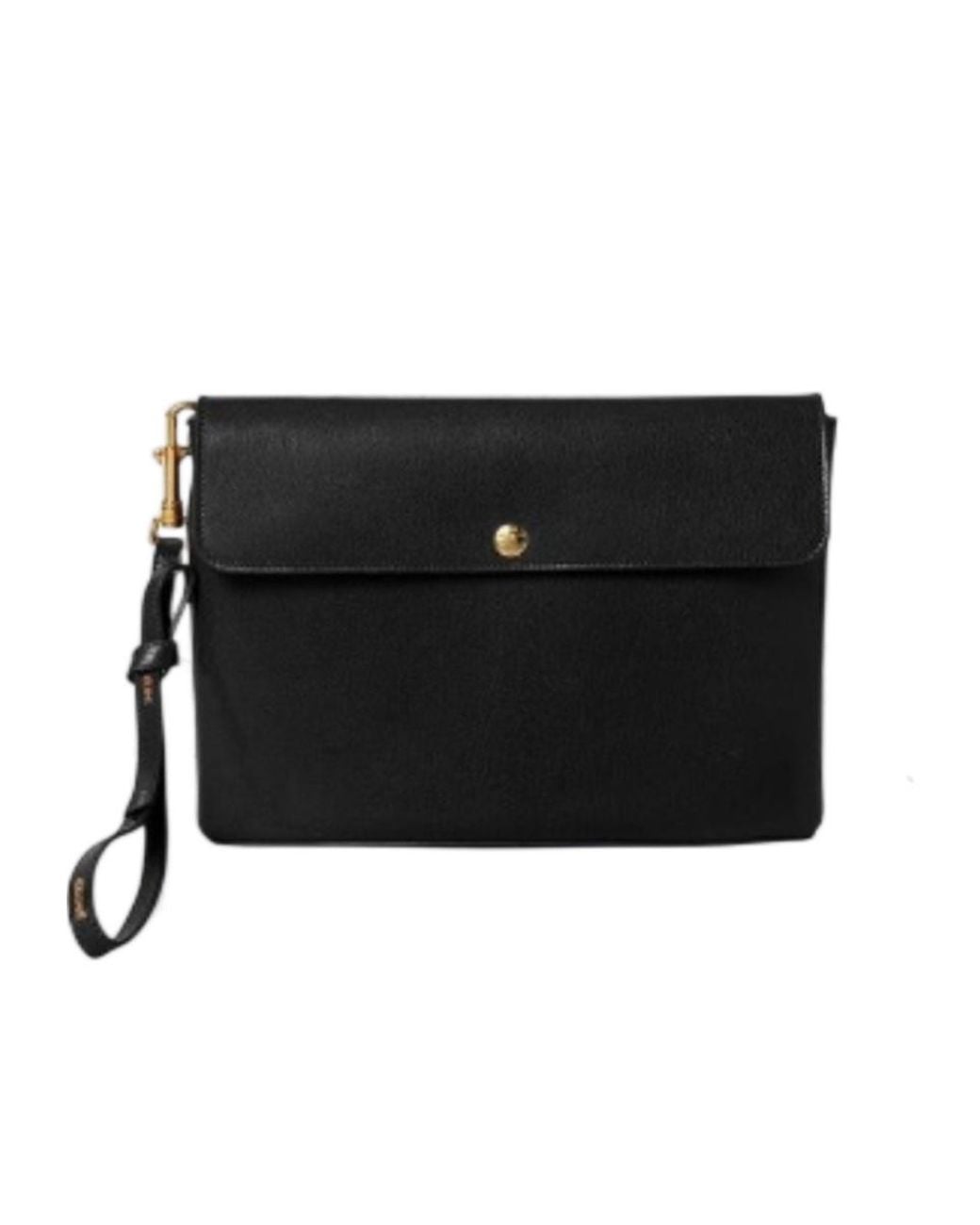 Céline Black Medium Flap Pouch
