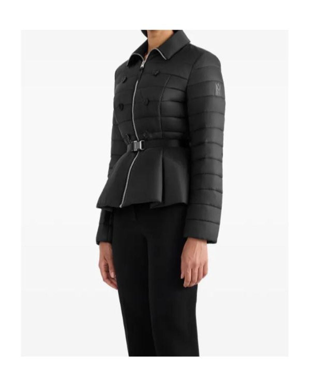Mackage Black Serafina Belted Quilted Jacket