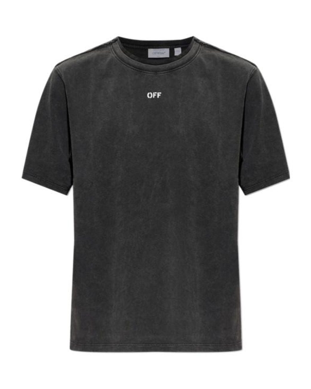 Off-White c/o Virgil Abloh Black Off Stamp Short Sleeved T-Shirt for men