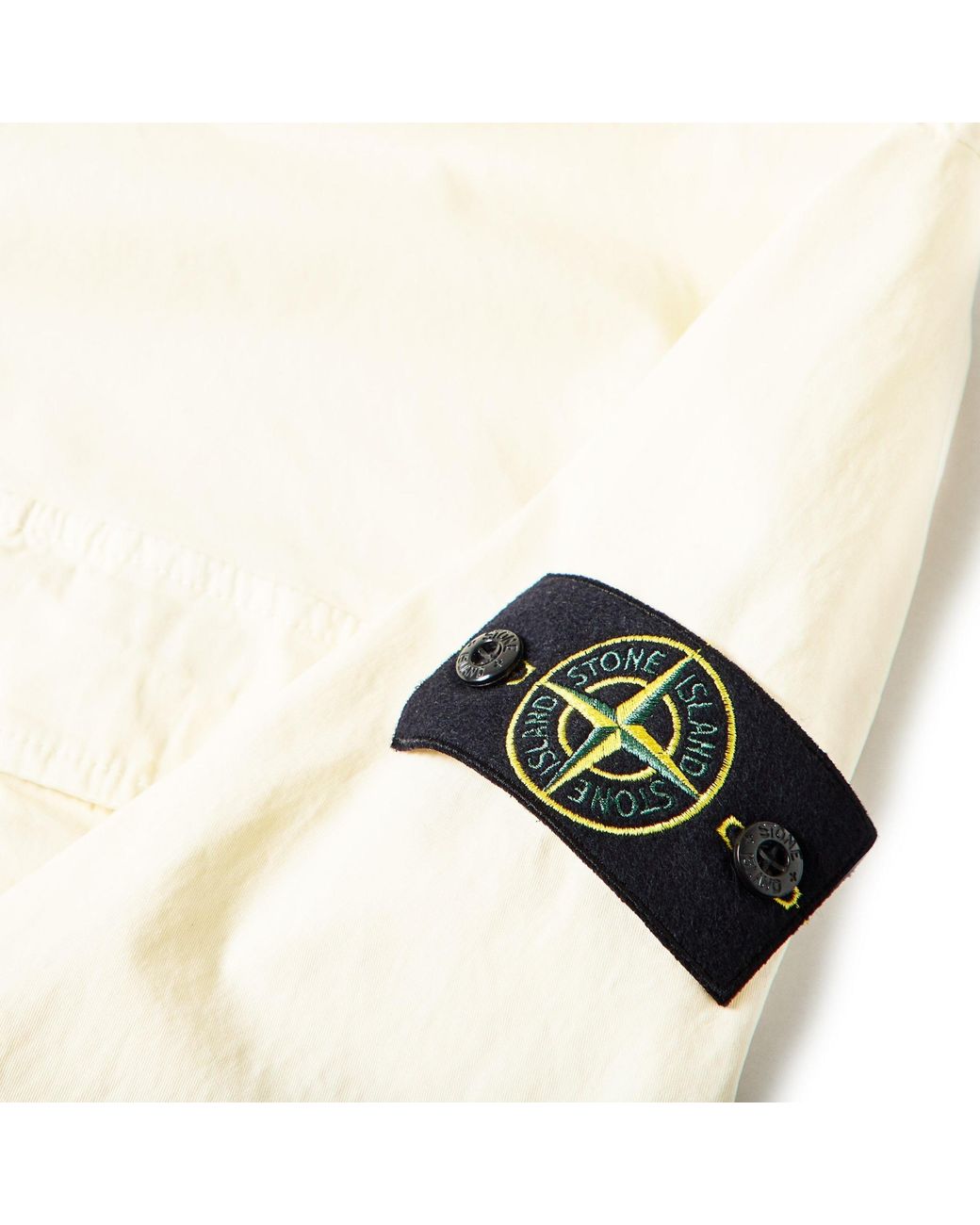 Stone Island White Twill Jacket for men