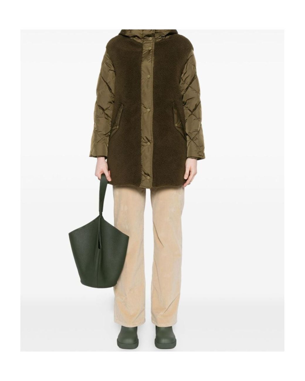 Dondup Natural Jacklyn Wide-Leg Corduroy Pants