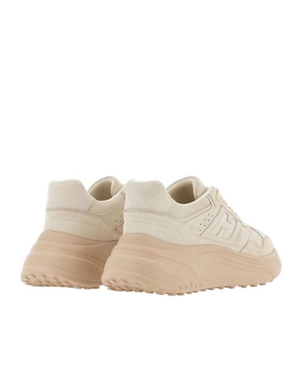 Hogan Natural Platform Lace-Up Sneakers