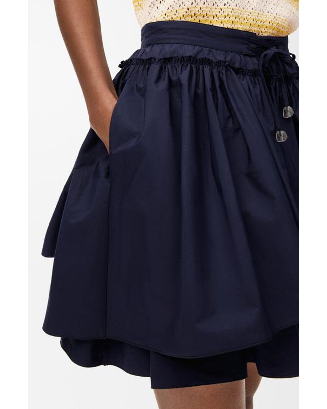 Loewe Blue Mid-Waisted Skirt