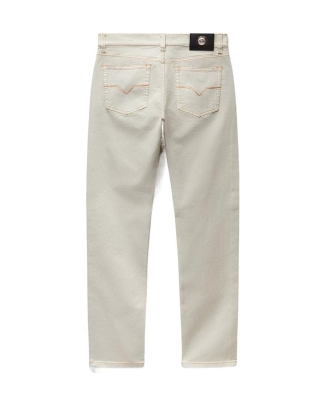 Versace Gray Slightly Tapered Jeans for men