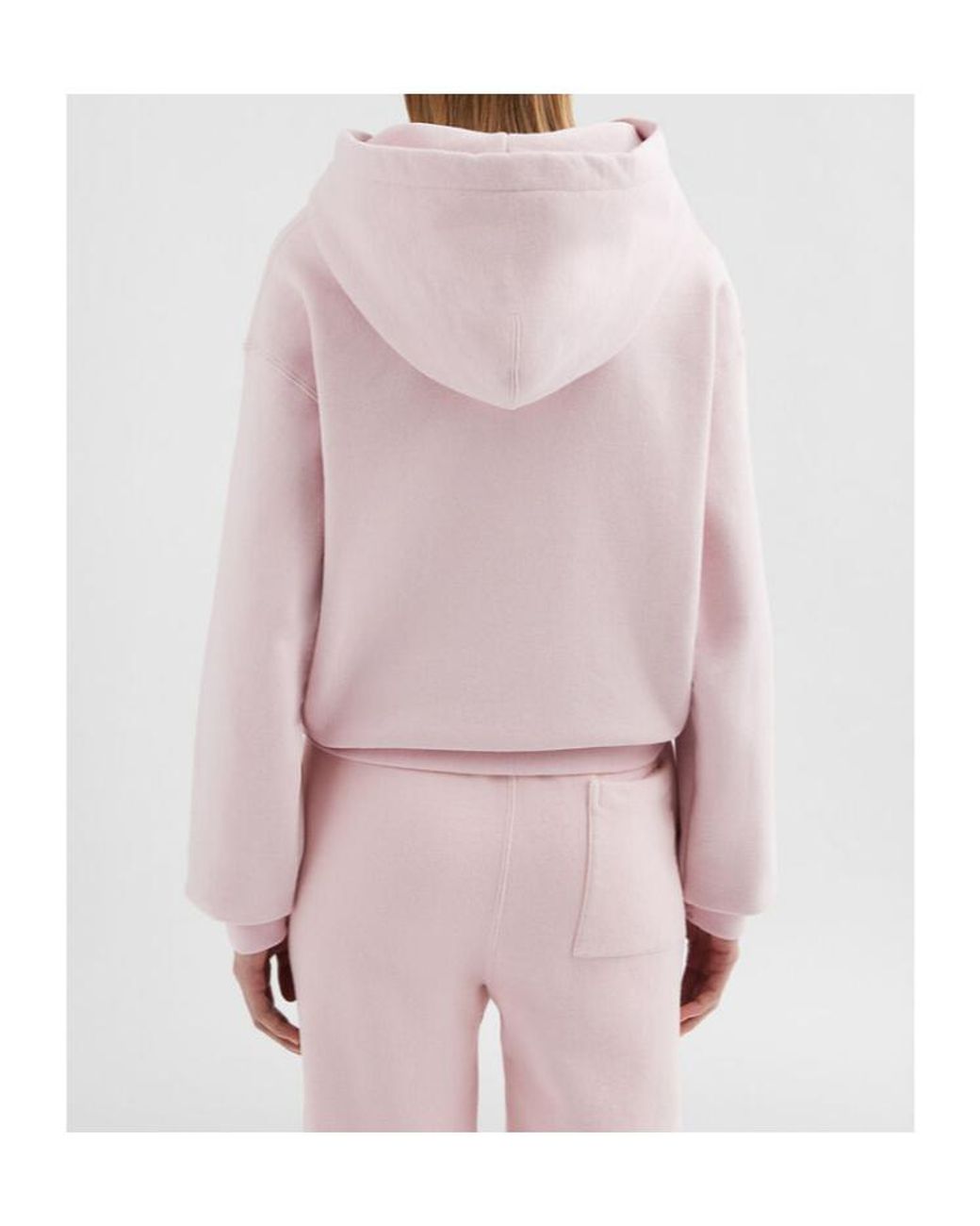 Jil Sander Pink Terry Drawstring Hoodie
