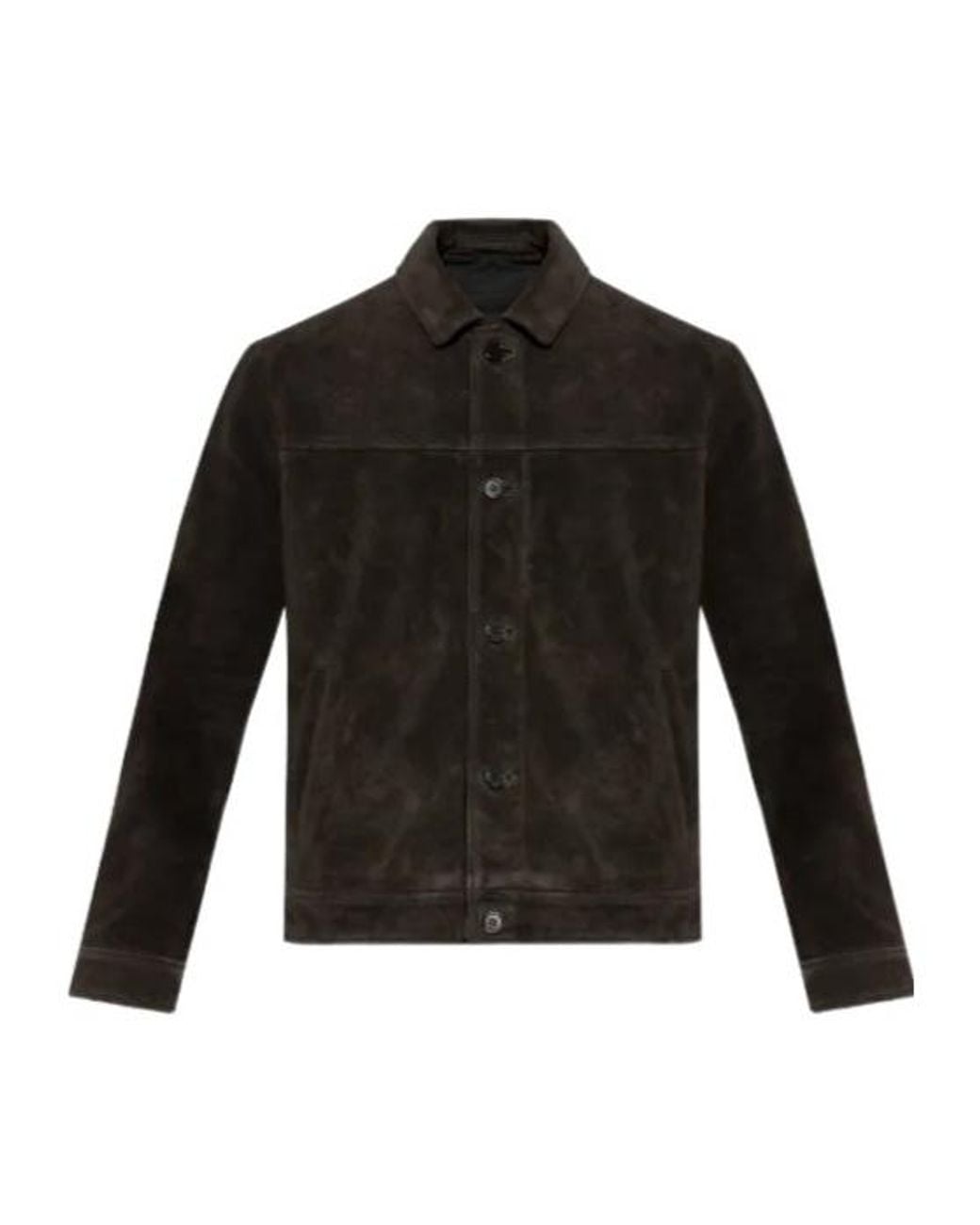 AllSaints Black Solid Color Jacket for men