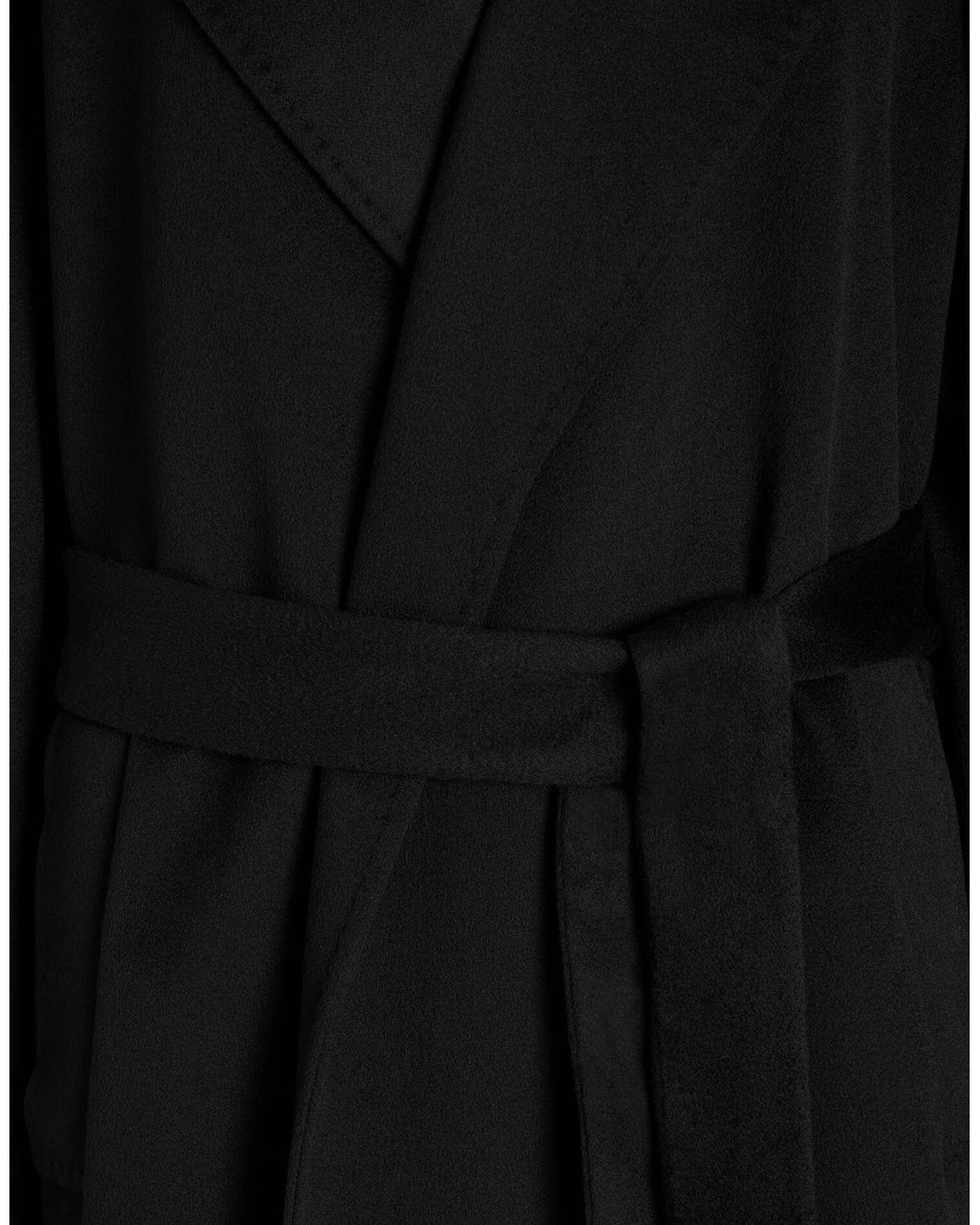 Dolce & Gabbana Black Belted Long Coat
