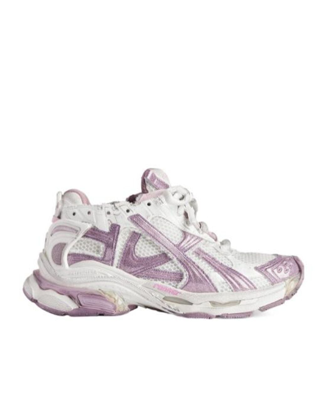 Balenciaga White Runner Glitter Sneaker