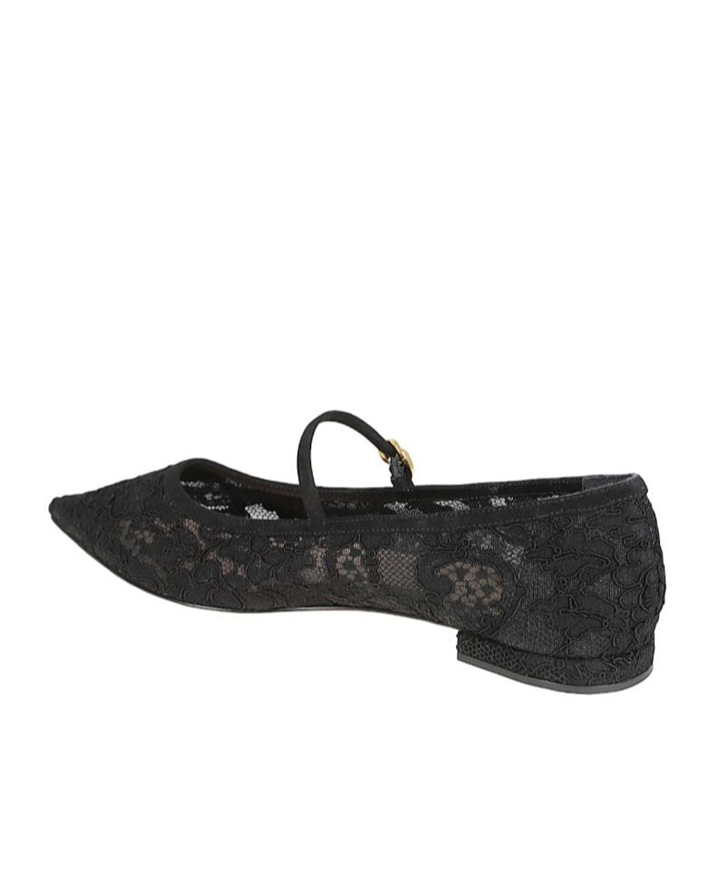 Gianvito Rossi Black Claudia Ballerinas
