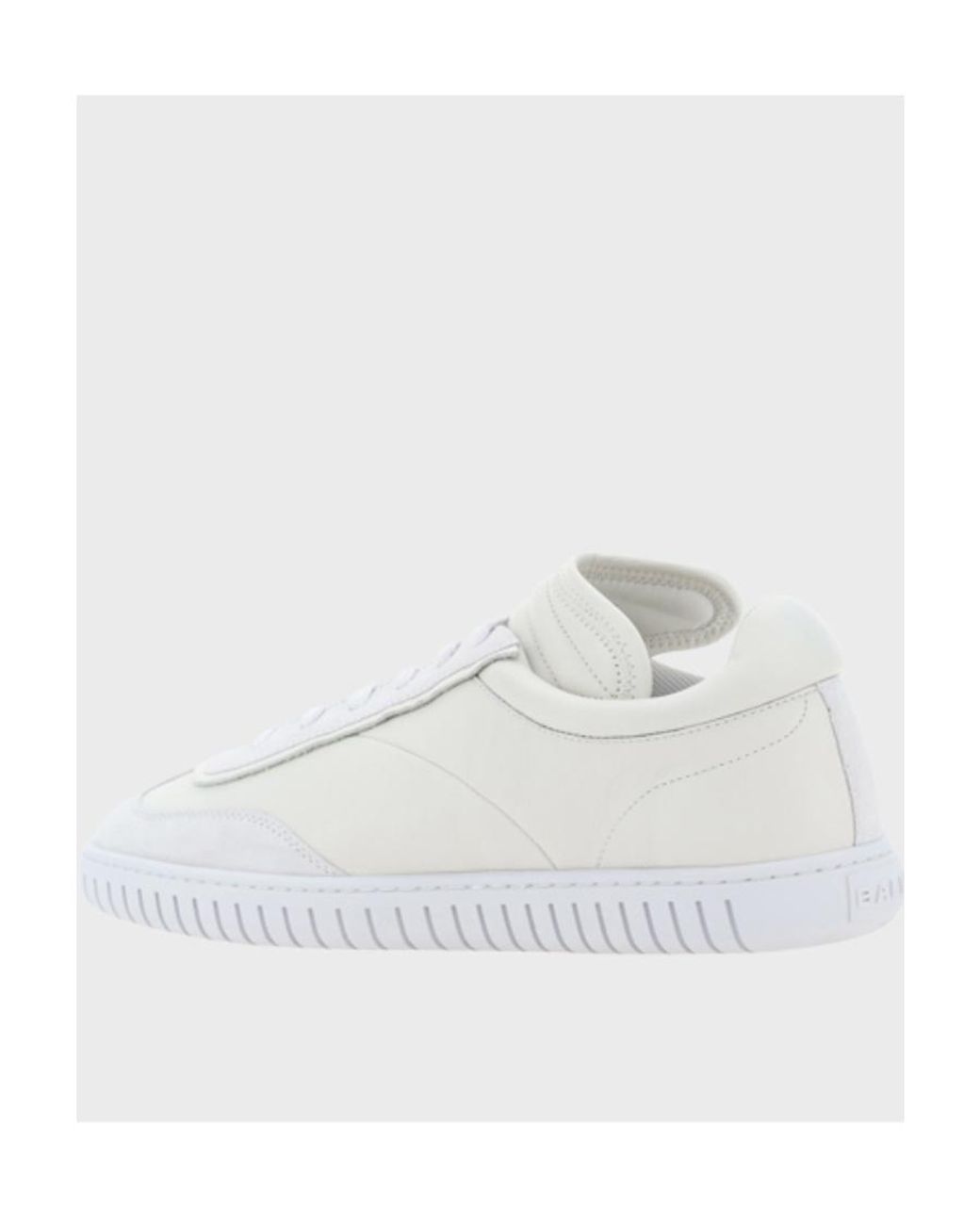 Bally White Logo Patch Detail Low-Top Sneakers for men