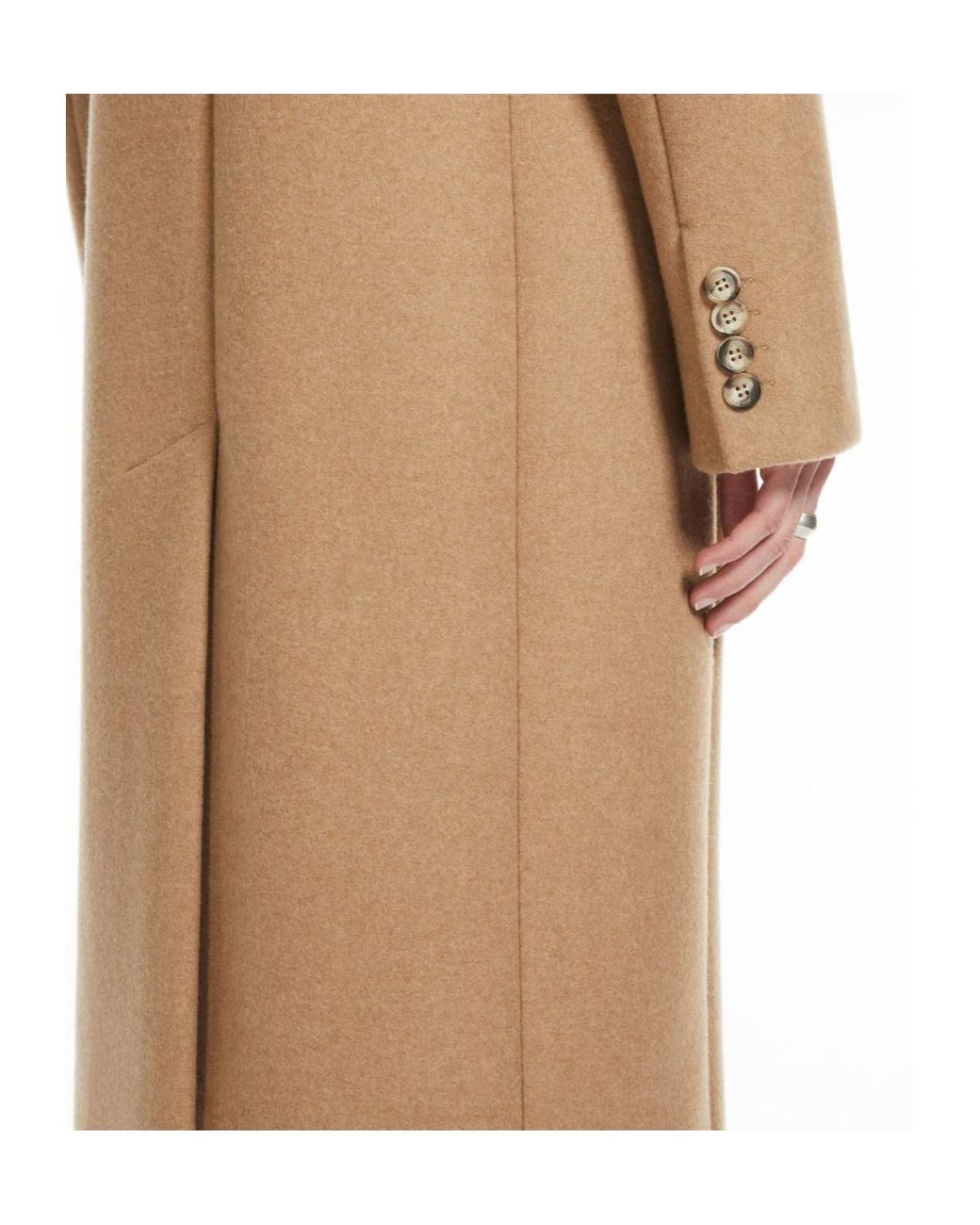 Sportmax Natural Ghia Double-Breasted Belted Trench Coat