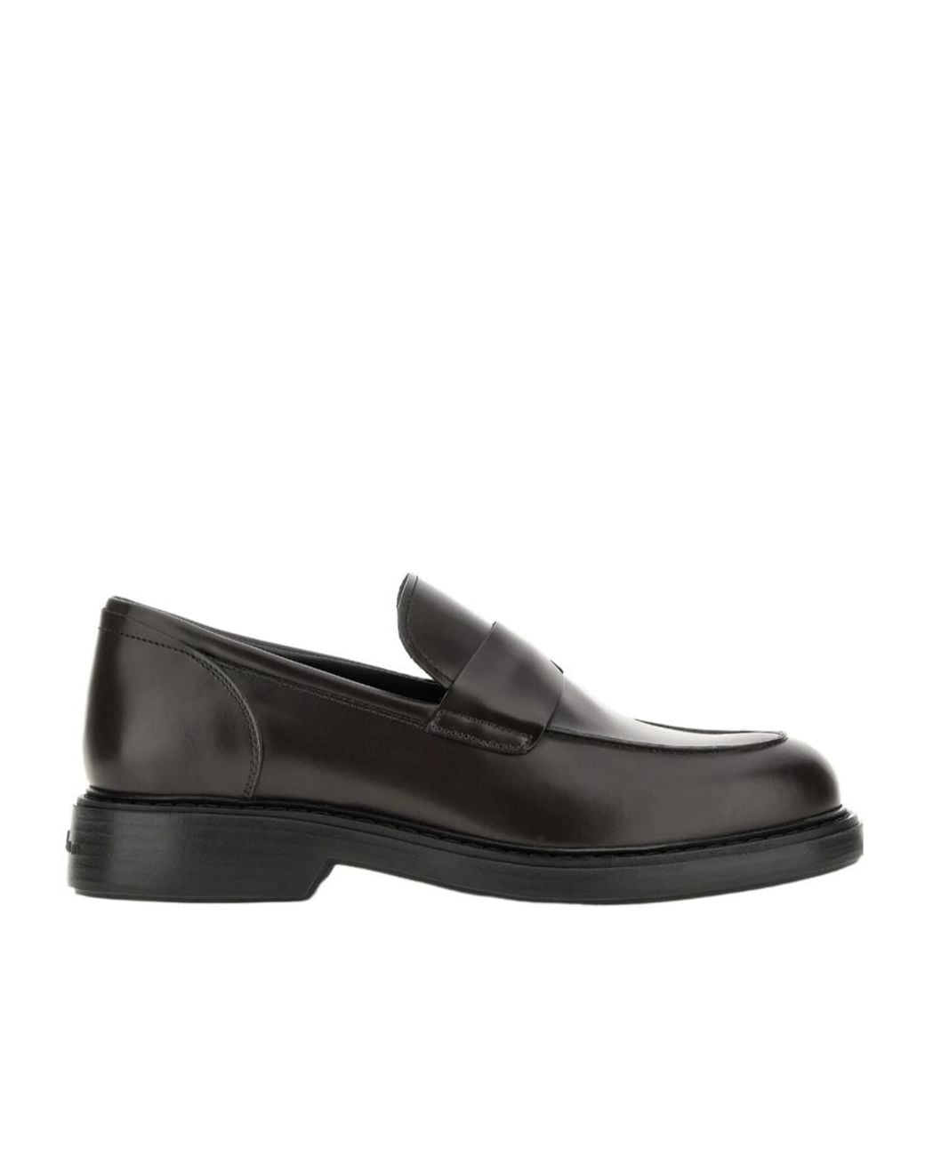 Hogan Black Loafers H704 for men