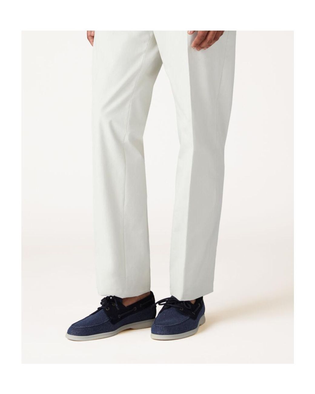 Loro Piana Blue Round-Head Casual Shoes for men