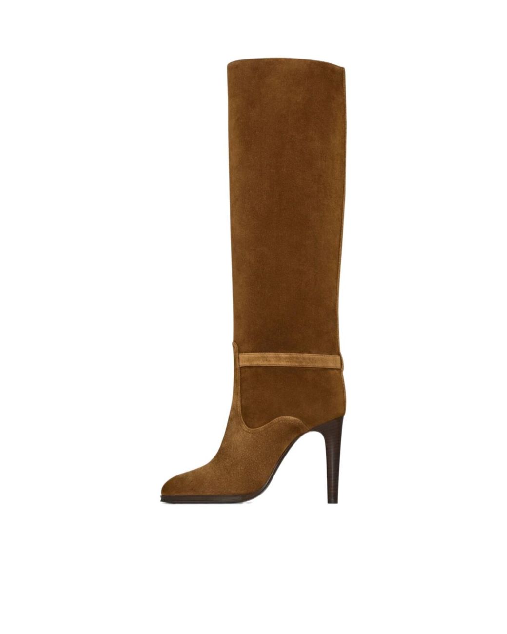 Saint Laurent Brown Diane Pointed Toe Boots