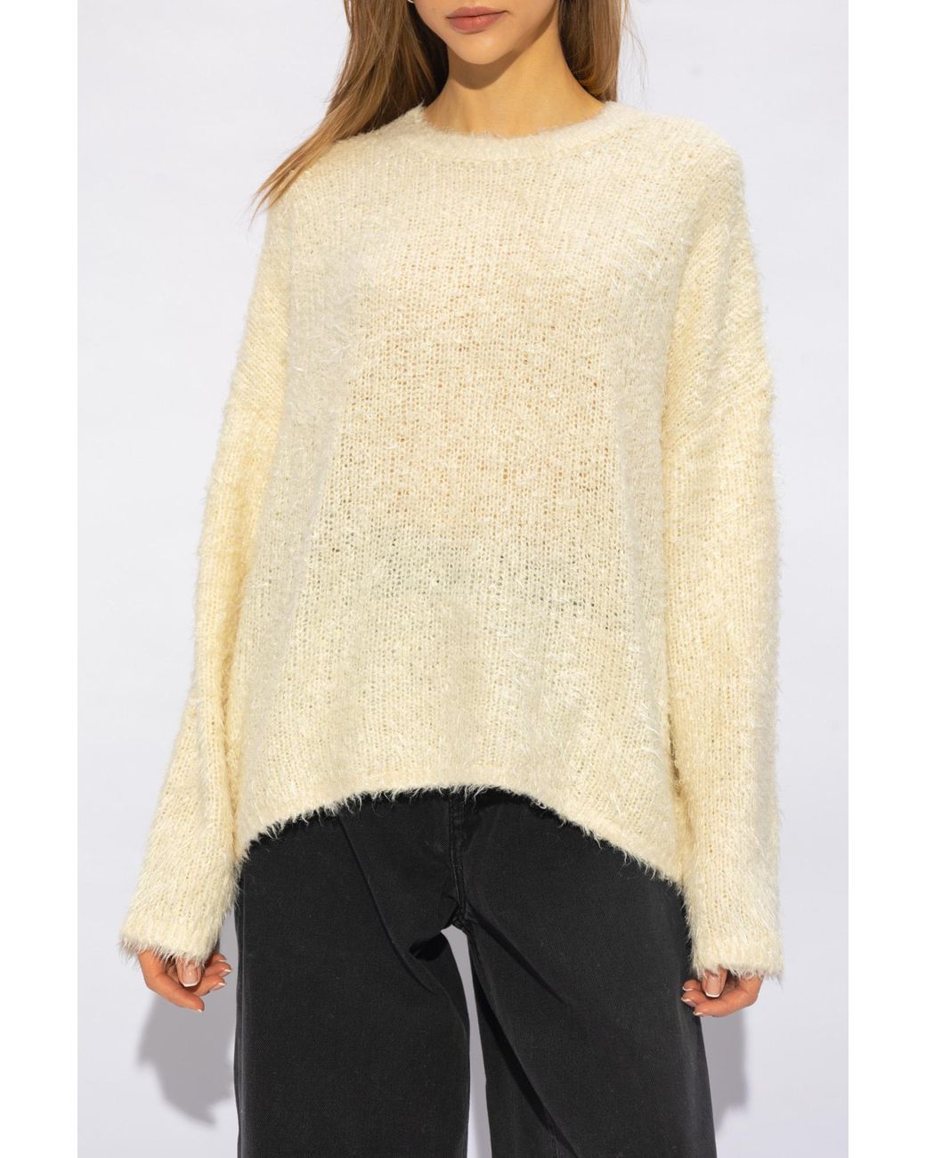 Totême  Natural Totême Boxy Knitted Jumper