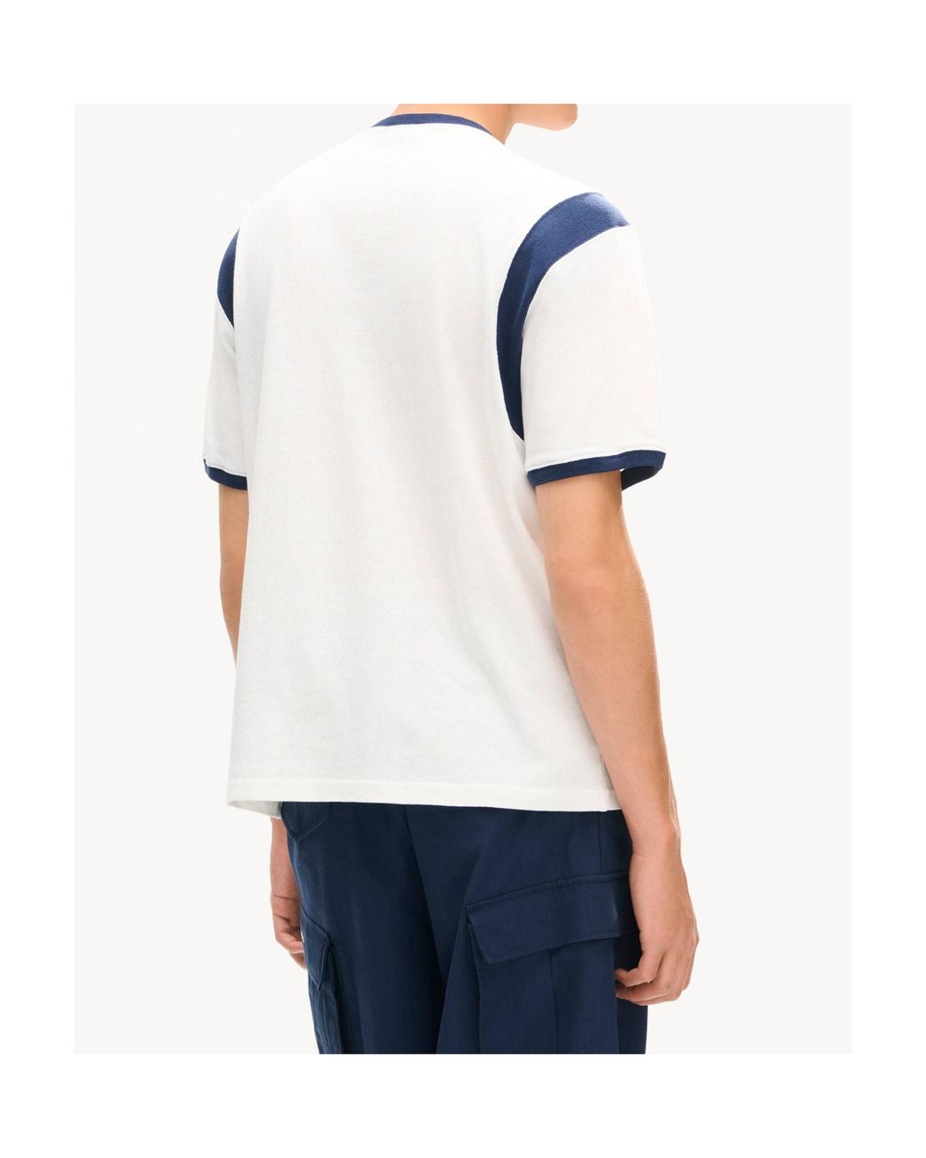 KENZO Blue Logo Trim T-Shirt for men