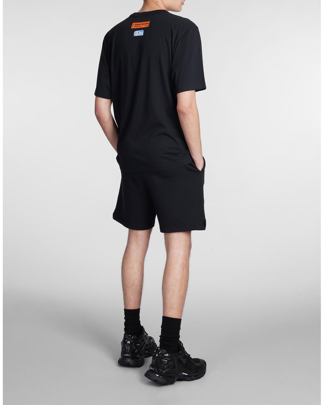 Heron Preston Black Logo T-Shirt for men