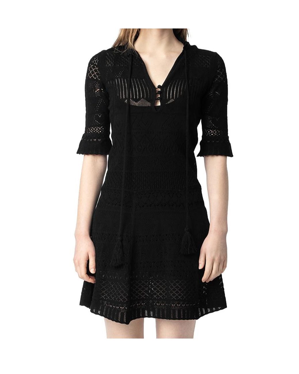 Zadig & Voltaire Black Memphisa Dress