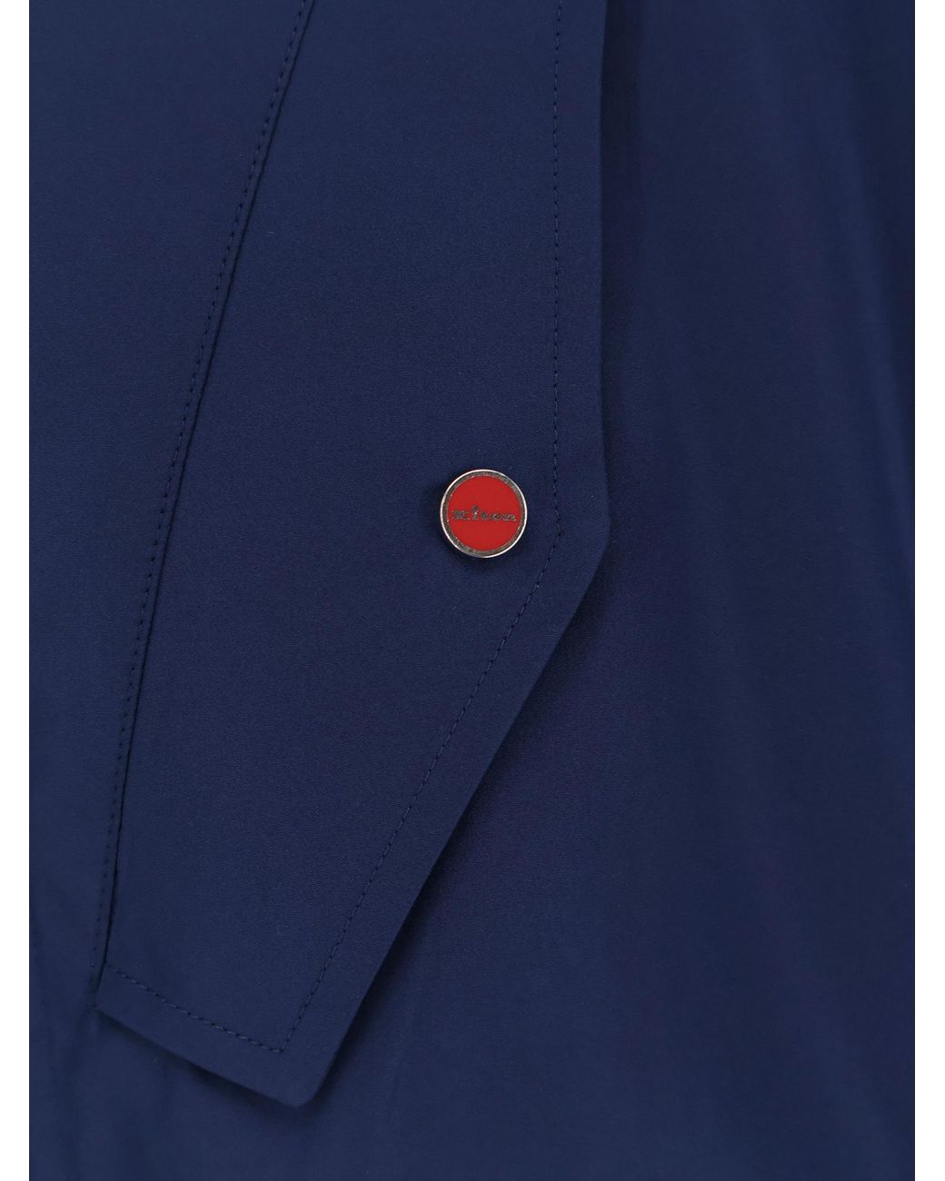 Kiton Blue Cima Zip-Up Jacket for men