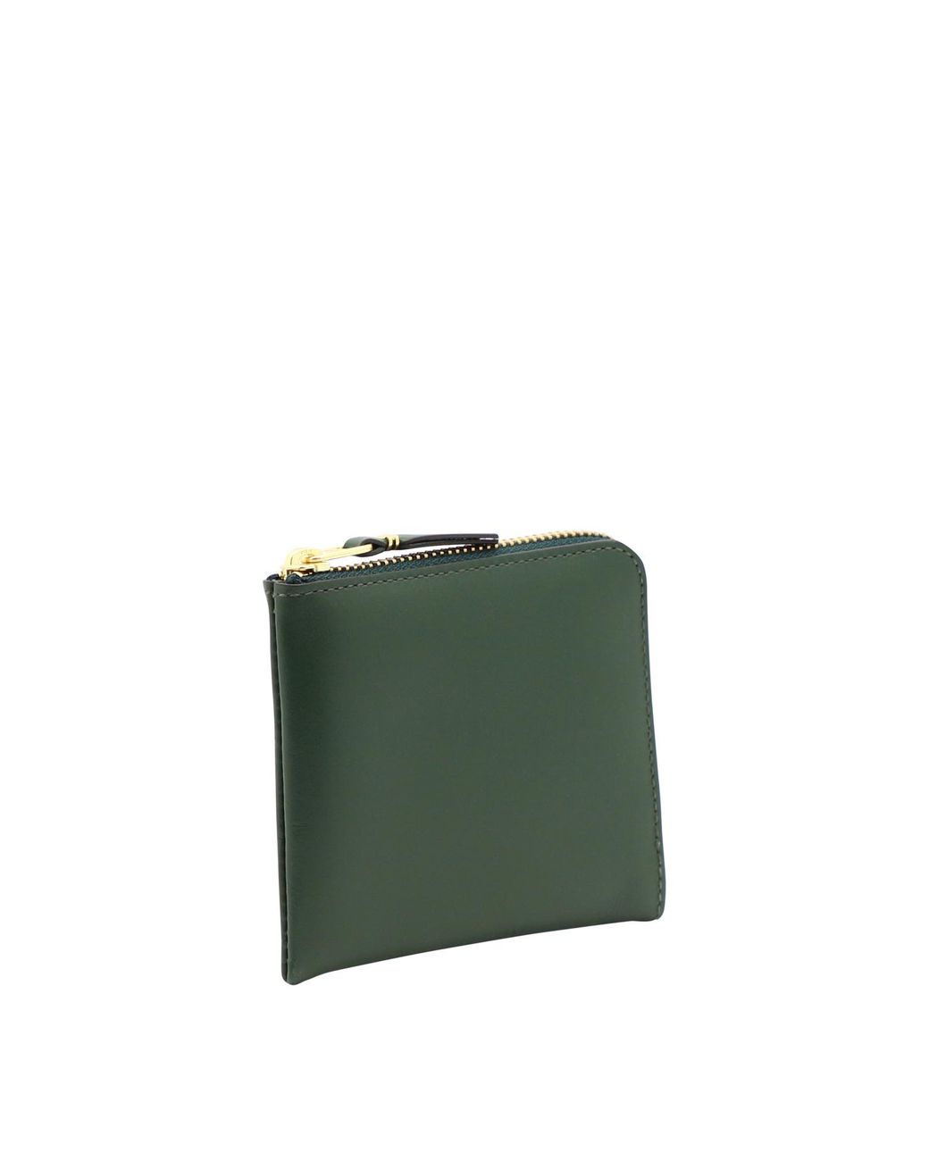 Comme des Garçons Green Logo Zip-Around Wallet for men