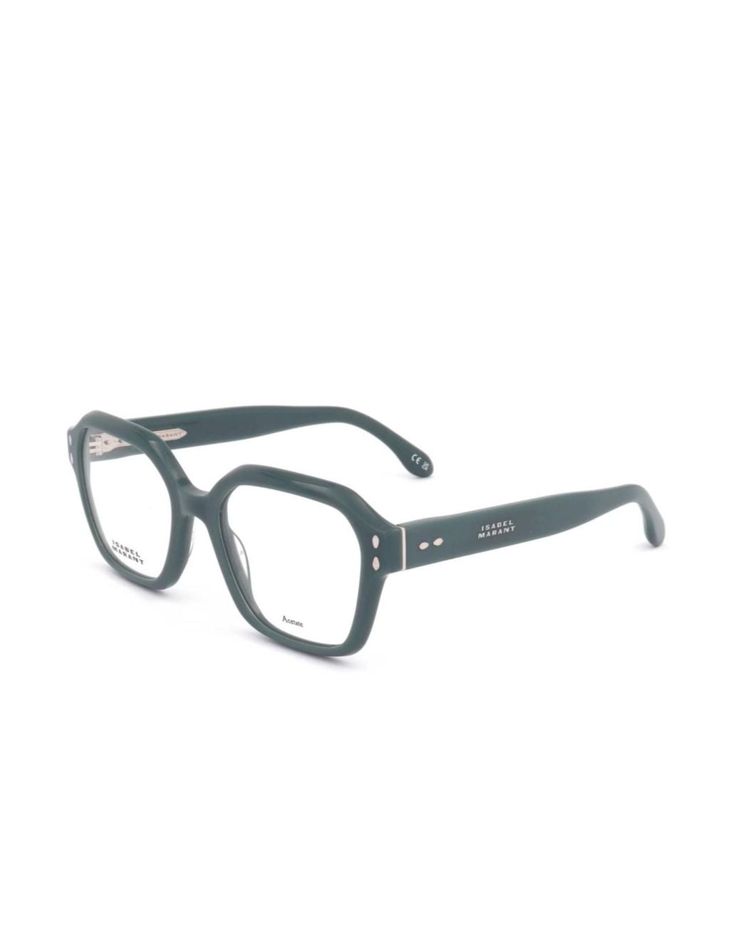 Isabel Marant White Square Frame Glasses