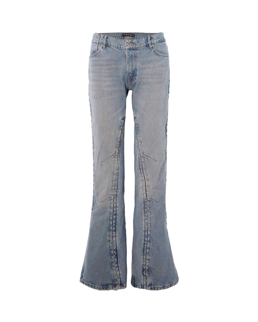 Y. Project Blue Belt Ring Denim Trousers