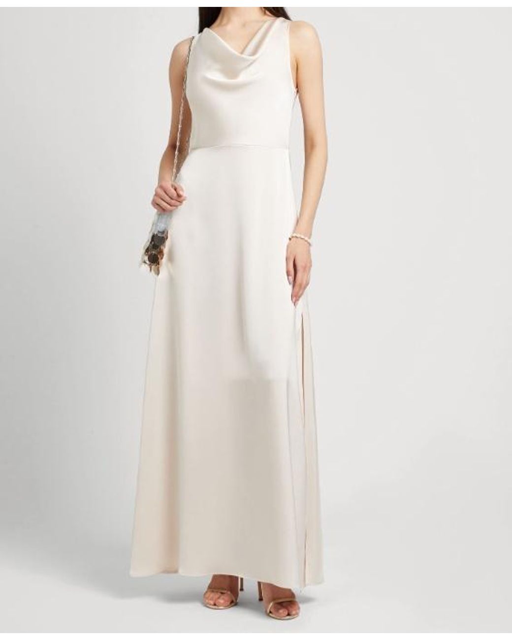 MAX&Co. White Long Dresses