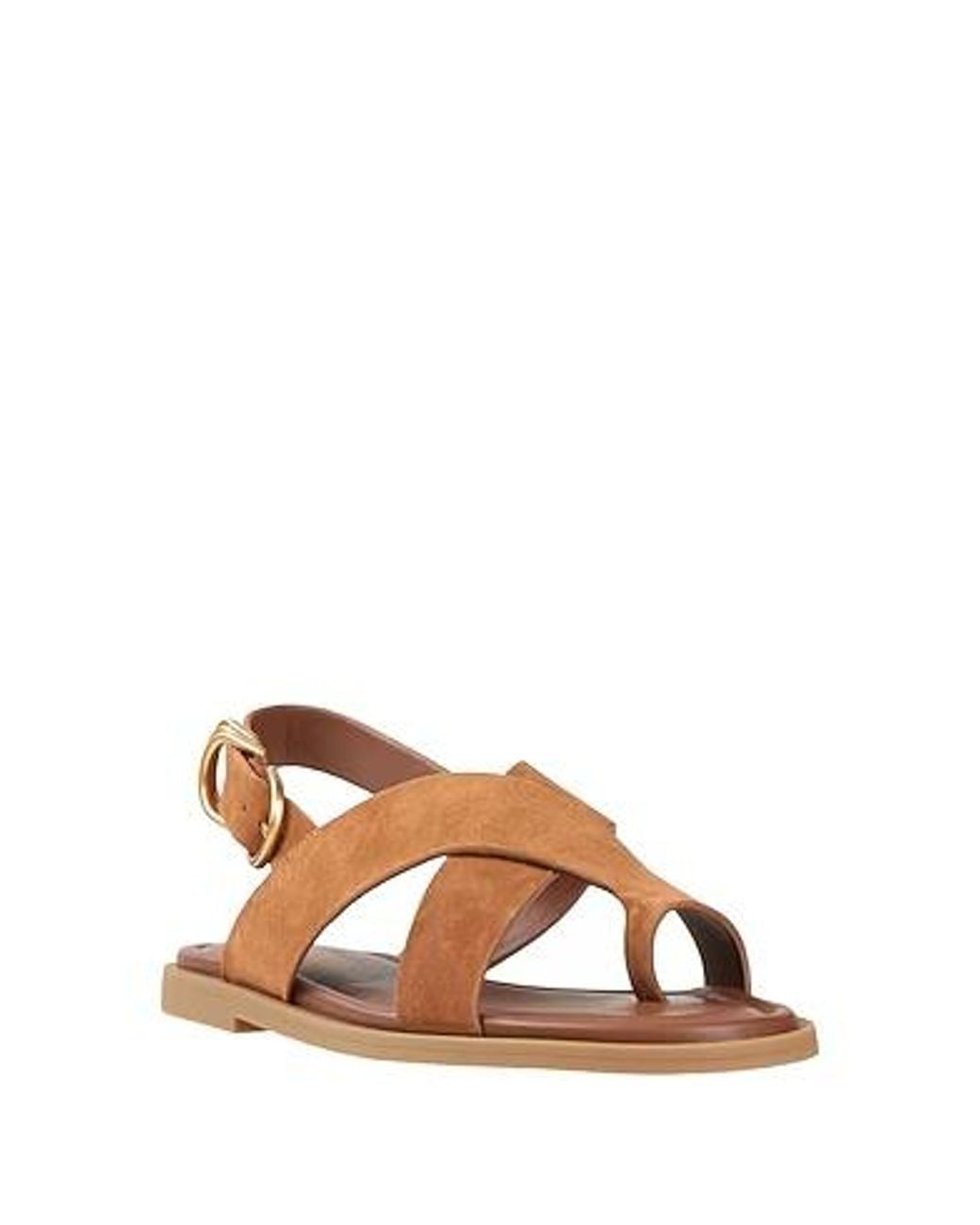Rag & Bone Brown Toe Strap Flat Sandals