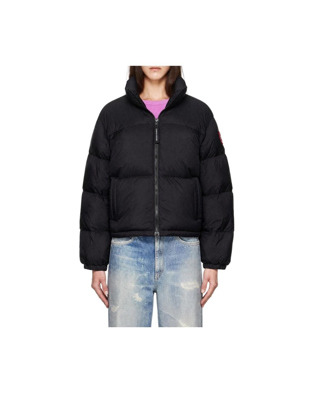 Canada Goose Blue Quilted Down Jacket