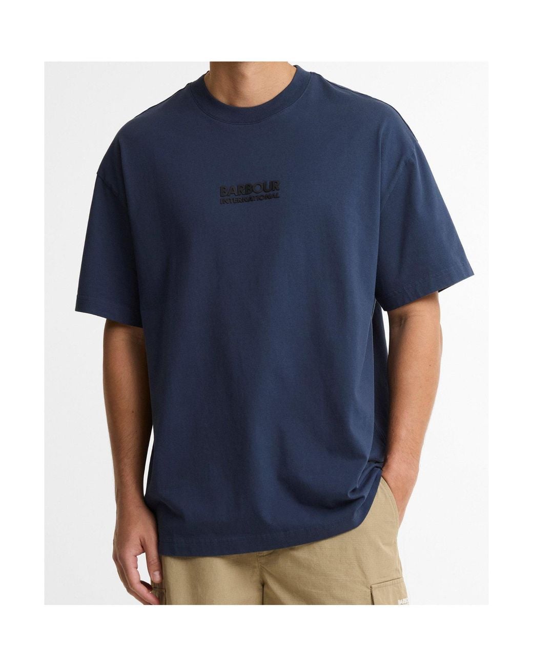 Barbour Blue Logo Short-Sleeve T-Shirt for men