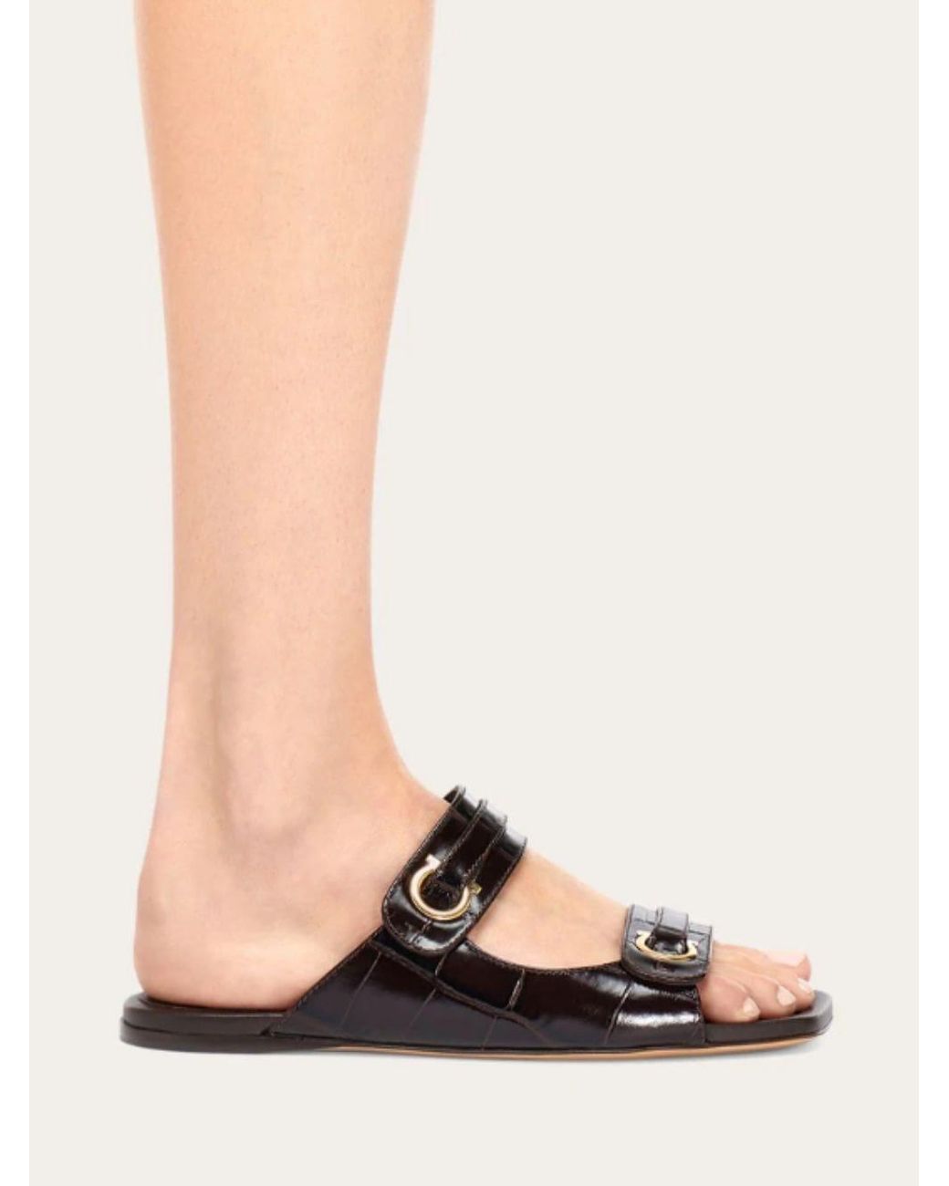Ferragamo Multicolor Ferragamo Gancini Ornament Slides