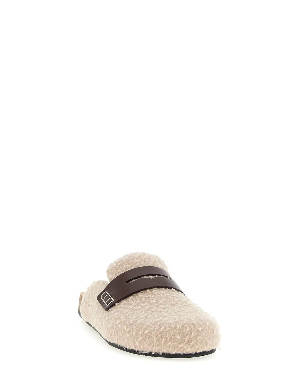 J.W. Anderson White Jw Anderson Felt Mules