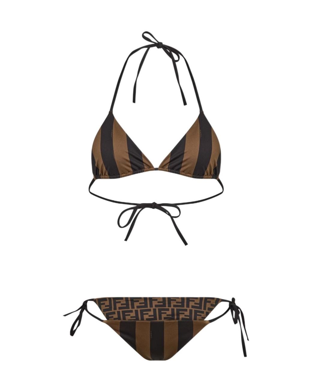 Fendi White Double-Sided Bikini