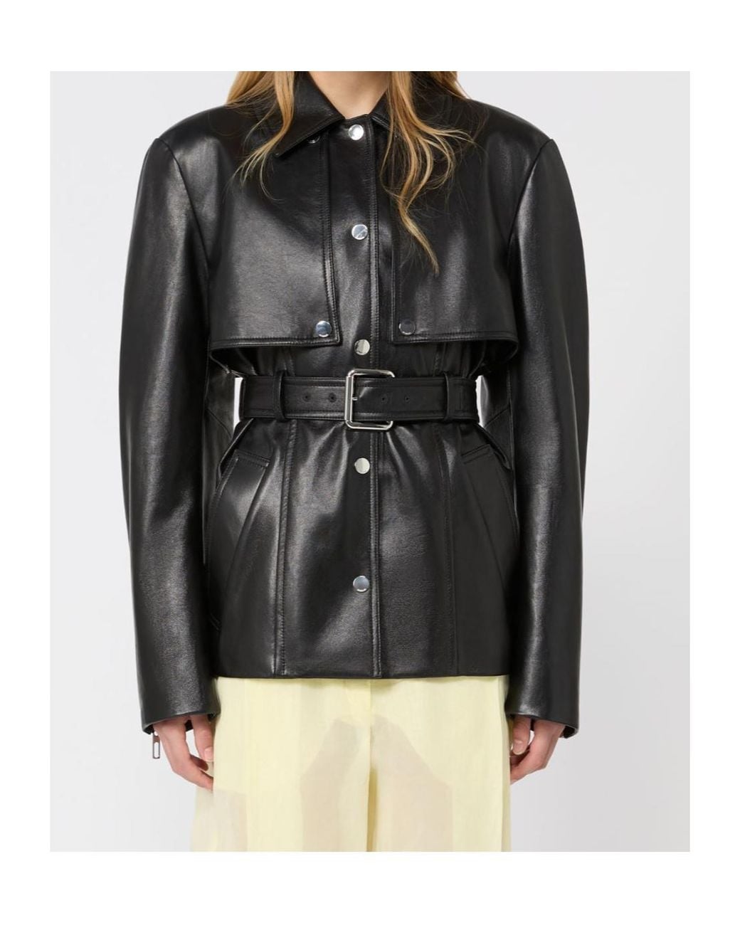 Sportmax Black Tenzone Belted Jacket