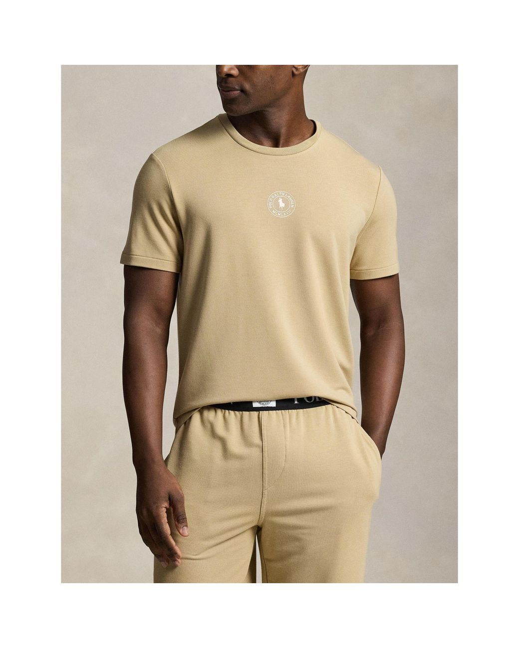 Polo Ralph Lauren Natural Puck Logo T-Shirt for men