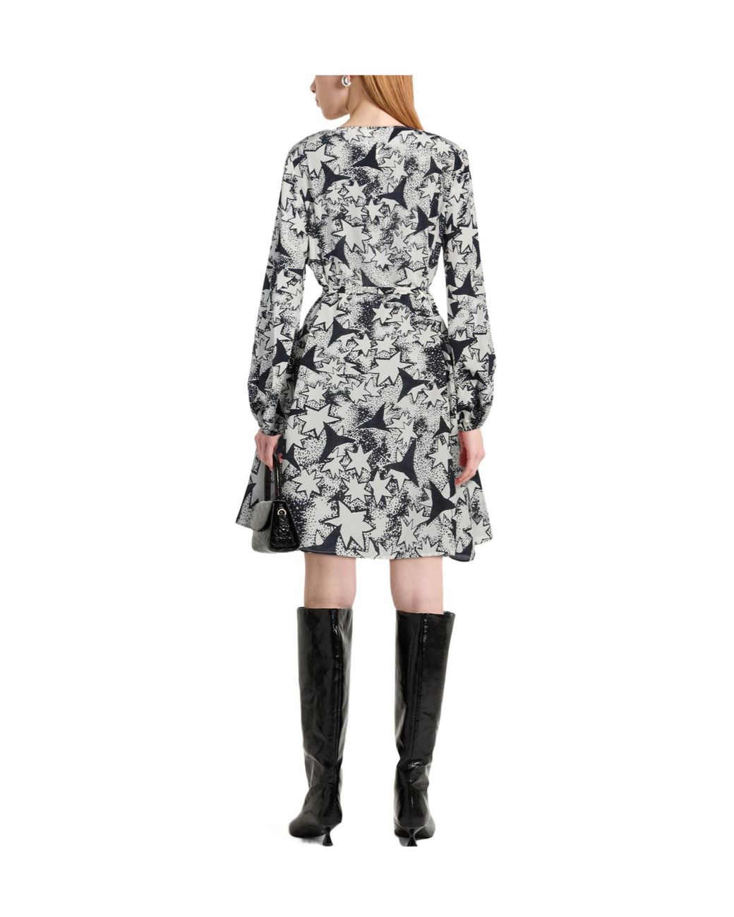 Weekend by Maxmara Gray Midnight Mini Dress Silk