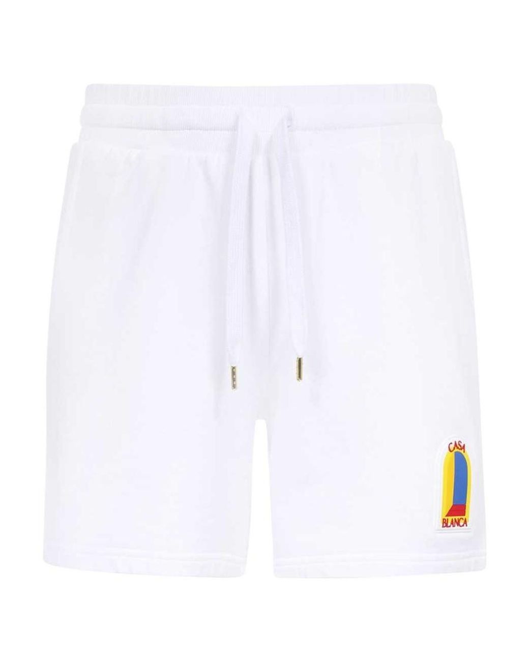 Casablanca White Logo Shorts for men