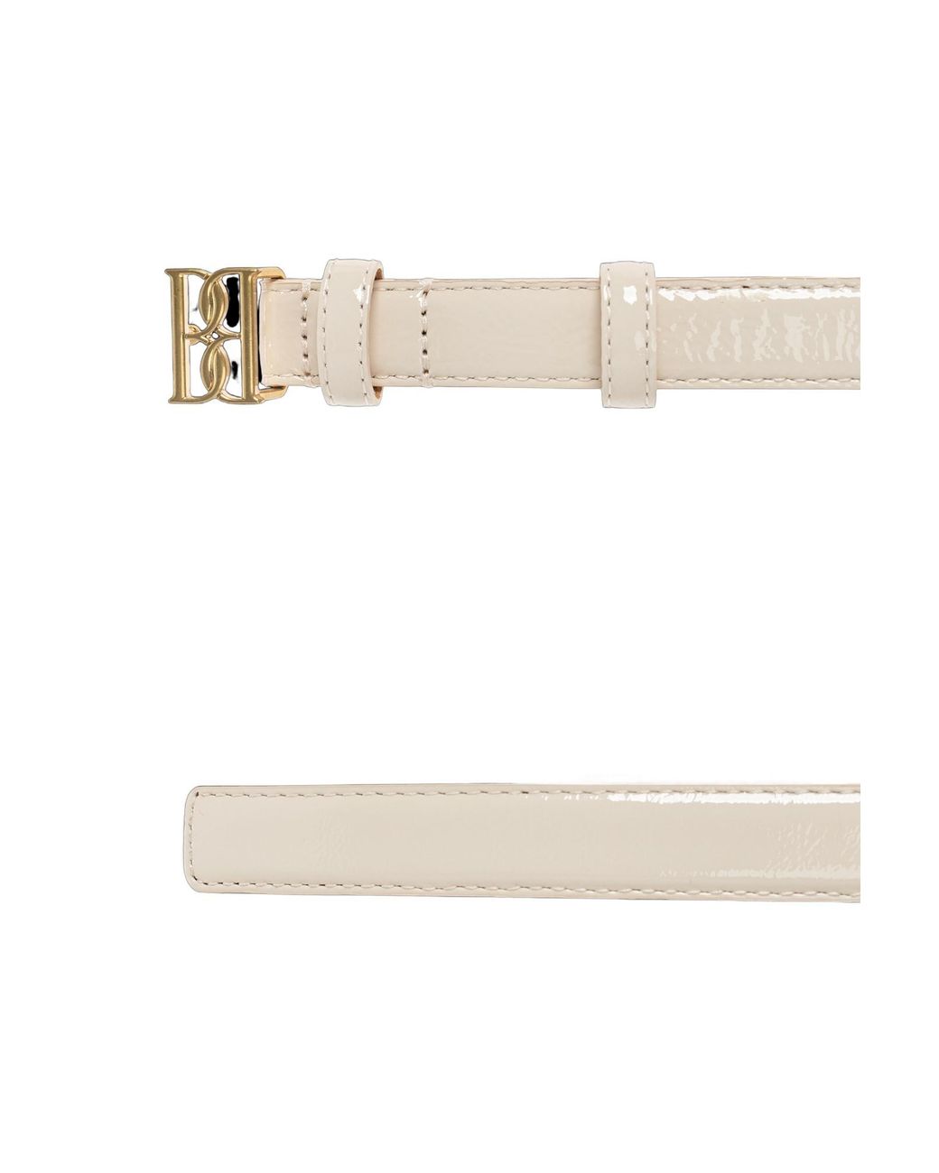 By Malene Birger Metallic Marlos Logo Buckle Belt
