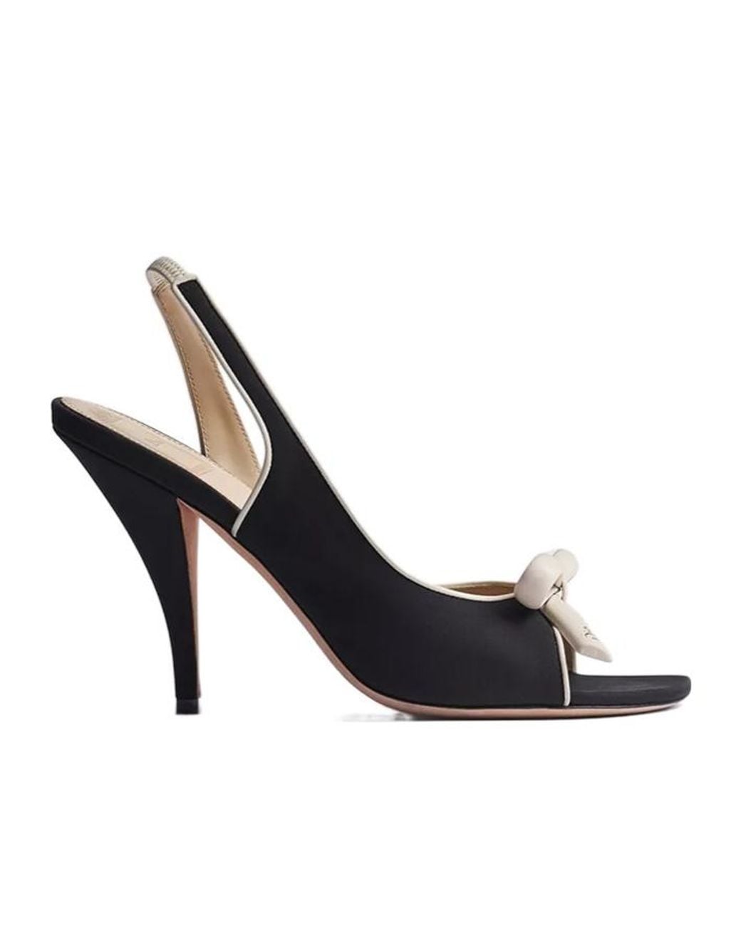 Dior Blue Bow Heeled Slingback Sandal