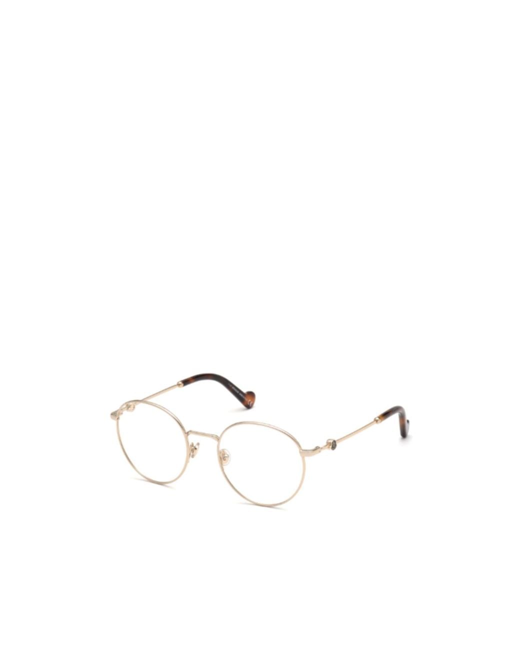 Moncler White Eyewear Oval Frame Glasses for men