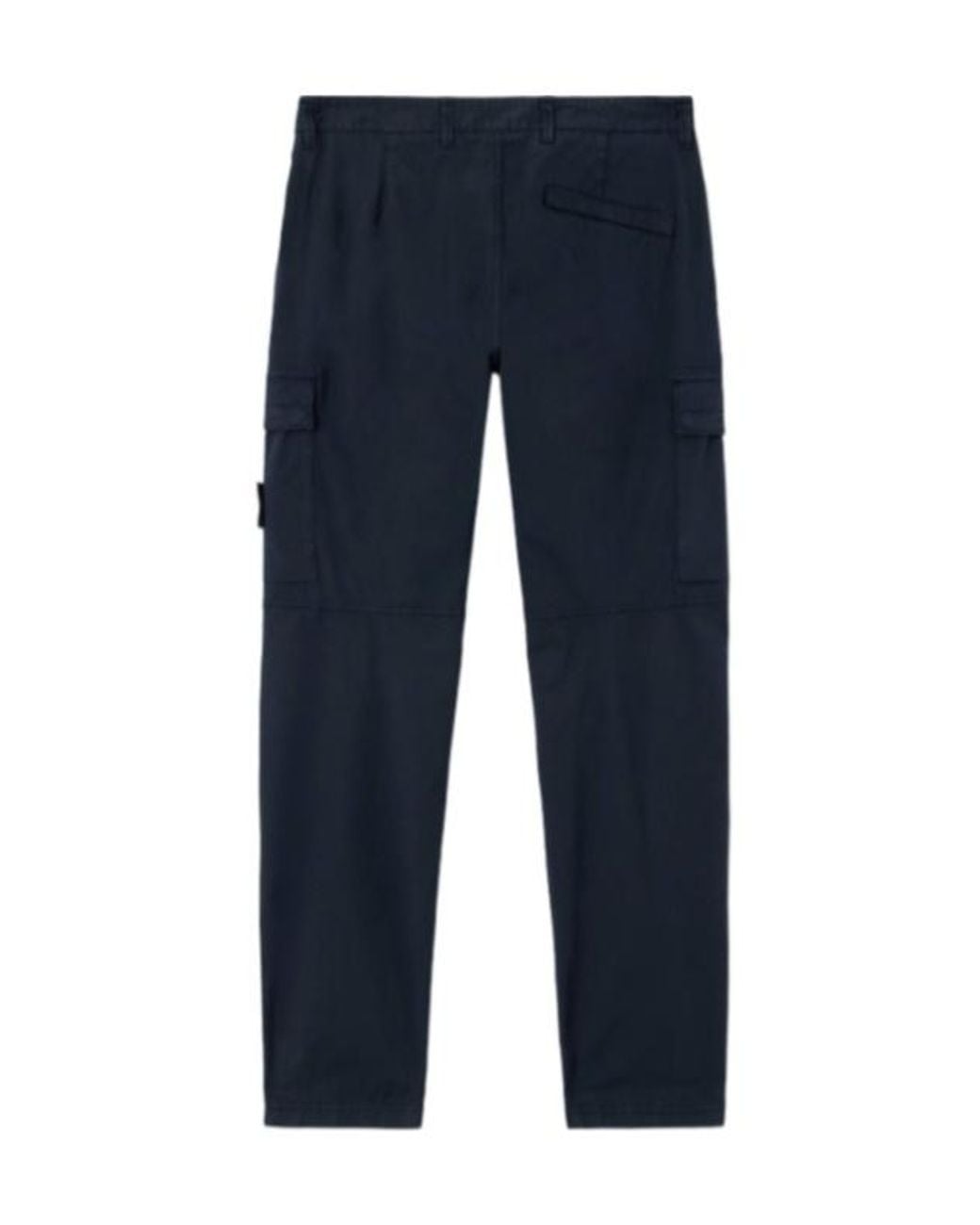 Stone Island Blue Tapered Cargo Trousers for men